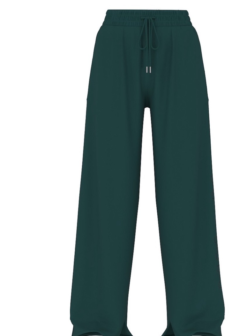 PINK Victoria's Secret Wide-Leg Drawstring Pants in Deep Teal